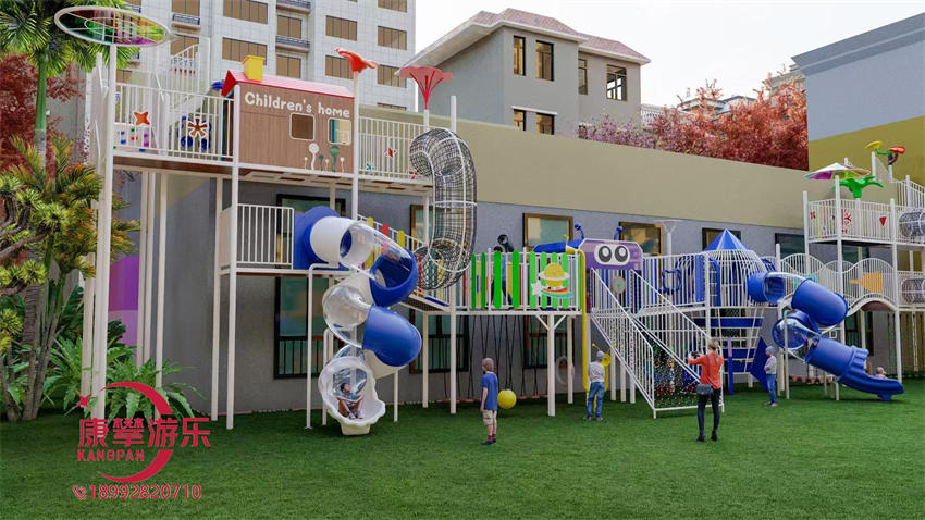幼兒園戶外大型廊架組合